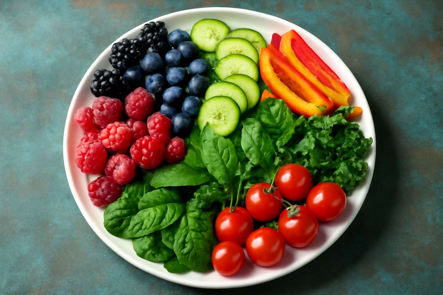 low carb diet with fruits and vegetables