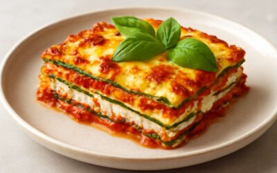 Creamy, hearty low carb zucchini lasagna: your weeknight winner