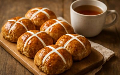 Irresistible low carb hot cross buns for Easter, soft, flavorful, guilt-free.