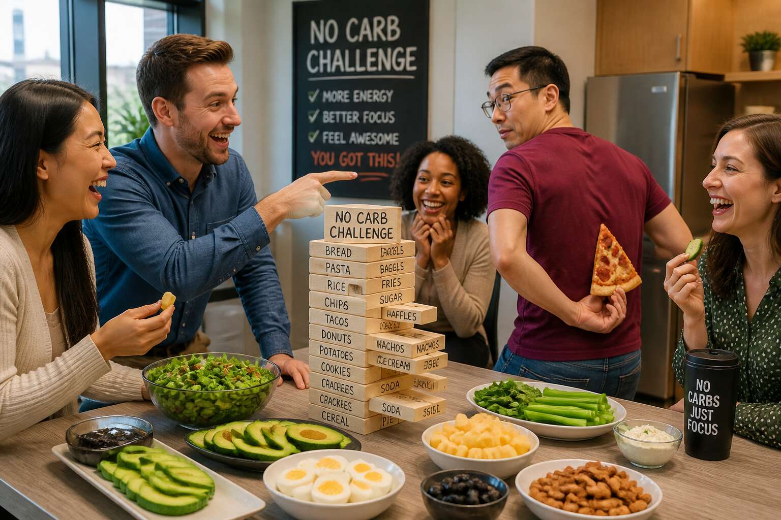 low carb diet office jerk game