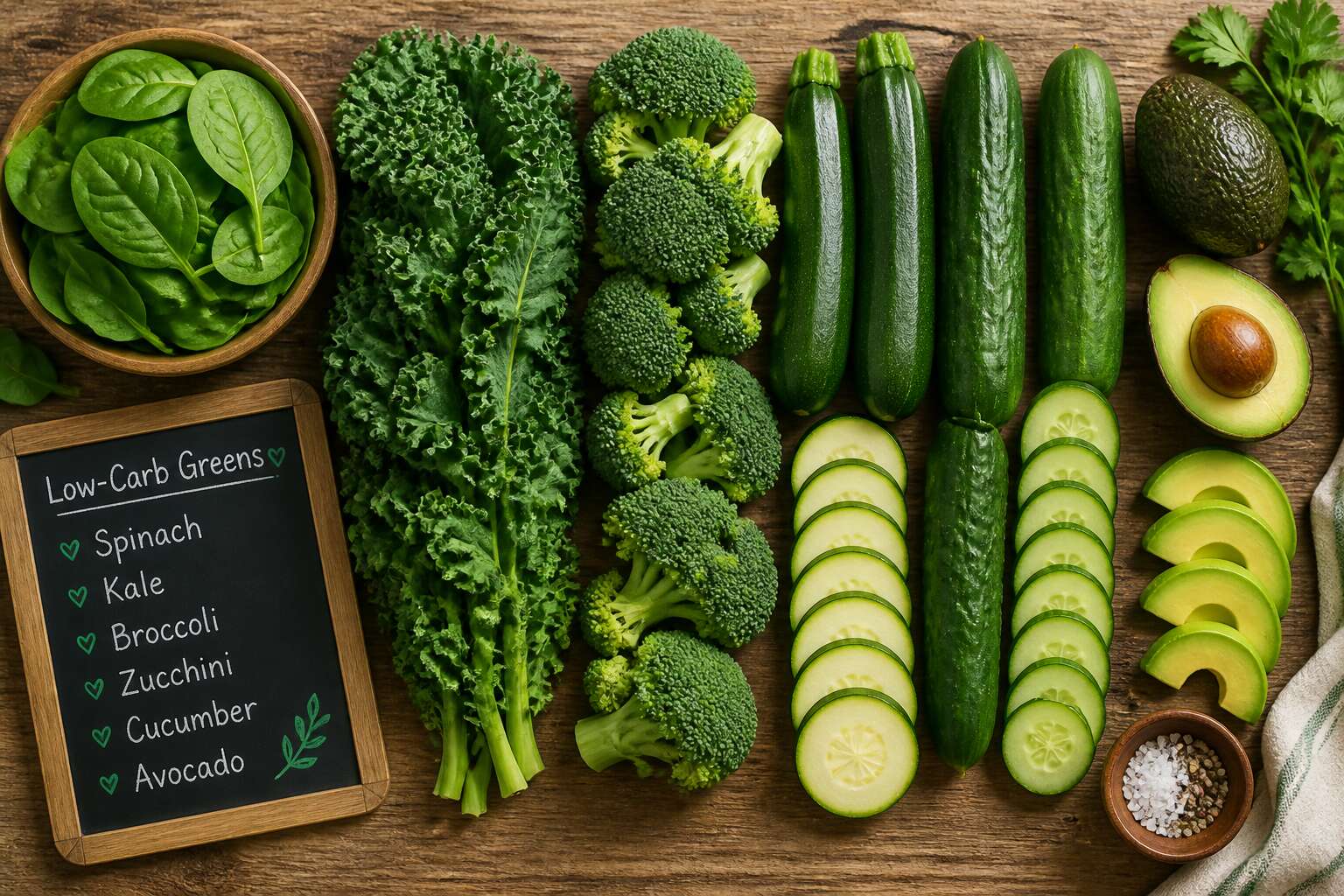 low carb green list