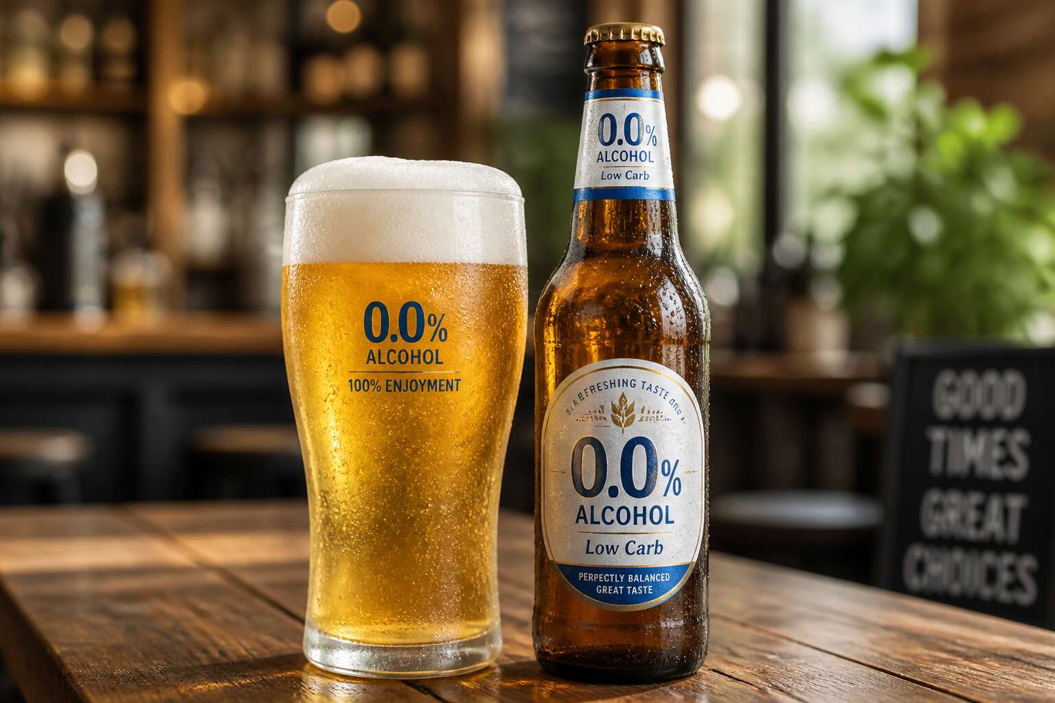 low carb zero alcohol beer